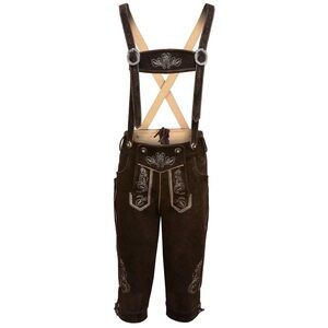 Men's Brown Leather Lederhosen